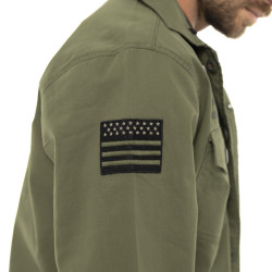 Veste militaire homme en molton et capuche détachable Revolt