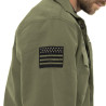 Veste militaire homme en molton et capuche détachable Revolt Veste militaire homme en molton et capuche détachable Revolt