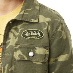 Veste homme avec broderie en camouflage en coton Santi