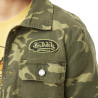 Veste homme avec broderie en camouflage en coton Santi