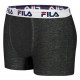 Lot de 6 Boxers Coton homme Fila 5040 Noir et Gris