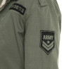 Veste militaire homme avec patchs en serge de coton Still