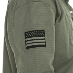 Veste militaire homme avec patchs en serge de coton Still