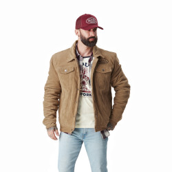Veste homme en velours avec broderie et intérieur carreaux  Velvet