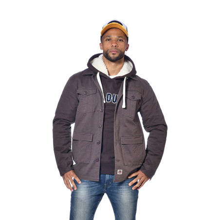 Veste en toile et print Warm