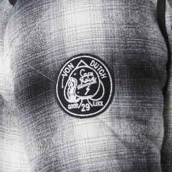 Veste homme à carreaux avec capuche molleton détachable Bastos