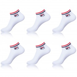 Lot N2 De 6 Paires De Lowcut Fila Blanc 39/42