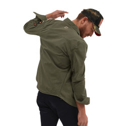 Surechemise  en doublure corps et manches avec badges brodés Dan