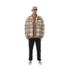 Sur Chemise homme en flanelle à carreaux doublée sherpa Heaven Sur Chemise homme en flanelle à carreaux doublée sherpa Heaven