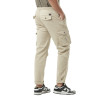 Pantalon cargo homme poches laterales avec écusson brodé en coton Ico Pantalon cargo homme poches laterales avec écusson brodé en coton Ico