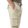 Pantalon cargo homme poches laterales avec écusson brodé en coton Ico Pantalon cargo homme poches laterales avec écusson brodé en coton Ico