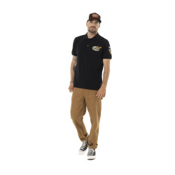 Polo homme manches courtes piqué avec patch Engine