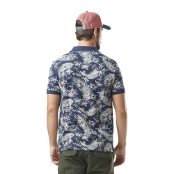 Polo homme pique fleurs Flower en coton