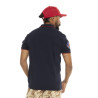 Polo homme manches courtes col boutonné avec patchs Superior