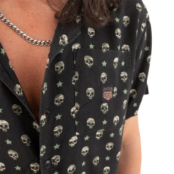 Chemise homme manches courtes Skull