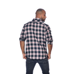 Chemise à carreaux et badge Jack