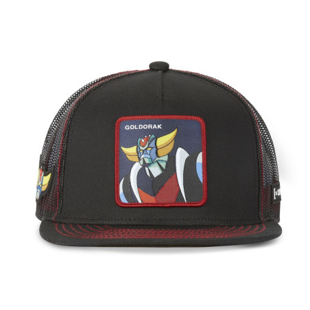 Casquette snapback  visière plate avec filet Goldorak