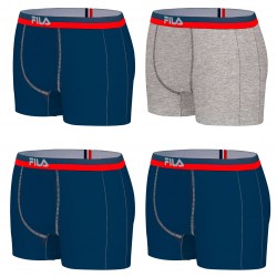 Lot N5 De 4 Boxers Coton Homme Fila Multicolore