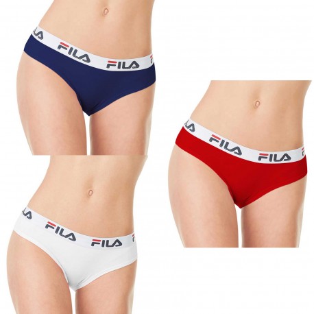 Lot N3 De 3 Boxers Femme Fila Multicolore