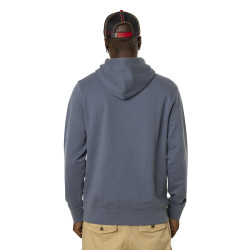 Sweat chiné à capuche et broderie bouclette à l'avant en coton Baz