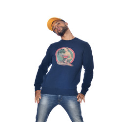 Sweat col rond homme et print Bobby
