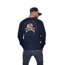 Sweat col rond homme et print Flame