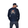 Sweat col rond homme et print Flame