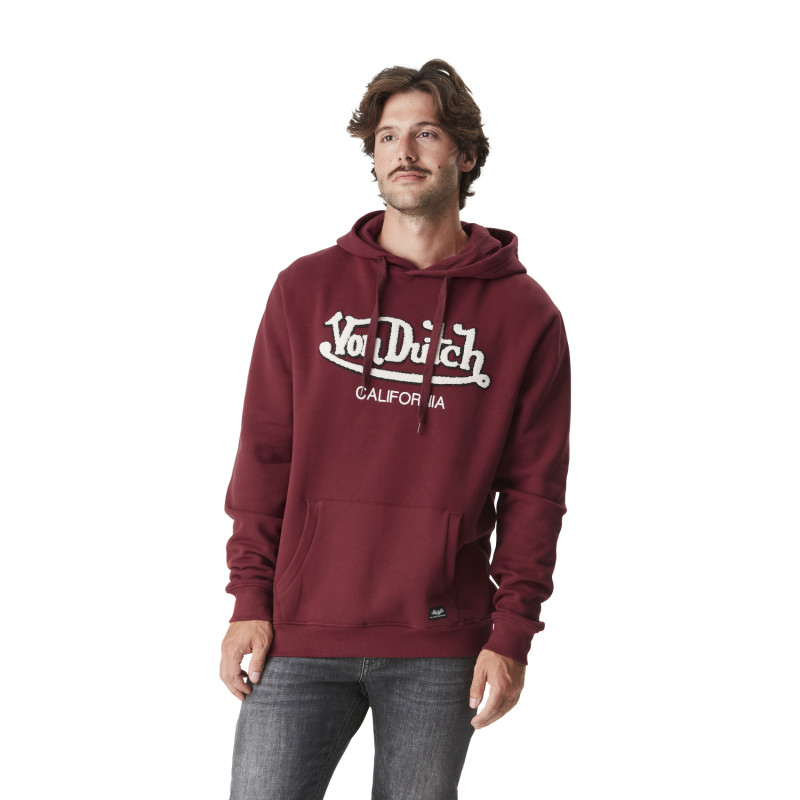Sweat à capuche homme molletonné avec logo bouclette Bart