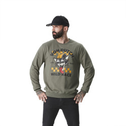 Sweat col rond homme avec print devant Kat
