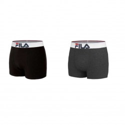 Boxer homme en coton Fila Noir et Antracite