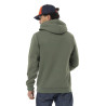 Sweat homme à capuche en molleton avec print devant Sweat homme à capuche en molleton avec print devant