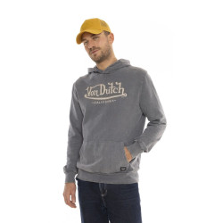 Sweat à capuche homme terry en acid wash Youth