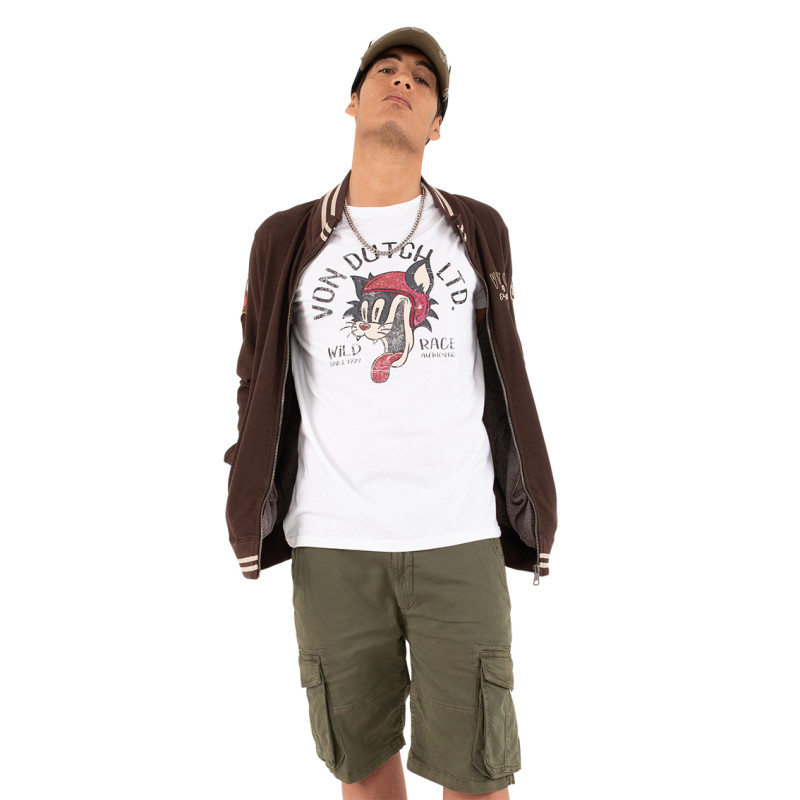 Sweat zippé homme avec patch brodés Buddy