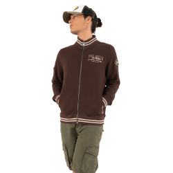 Sweat zippé homme avec patch brodés Buddy