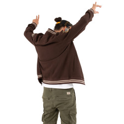 Sweat zippé homme avec patch brodés Buddy