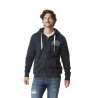 Sweat zippé à capuche molletonné homme avec print devant Kiyo