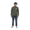 Sweat homme col montant en molleton avec print devant & dos Sweat homme col montant en molleton avec print devant & dos