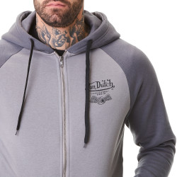 Sweat homme zippé à capuche en molleton Skies
