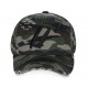 Casquette baseball homme H'echbone Camouflage Logo Noir