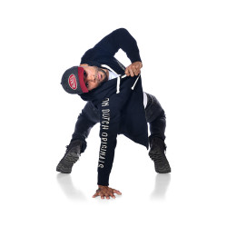 Sweat zippé avec capuche homme en coton avec broderie Camp