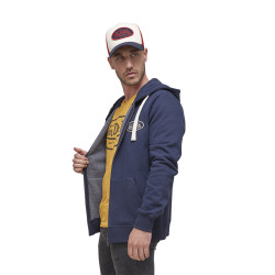 Sweat zippé avec capuche homme en coton Camp