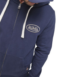 Sweat zippé avec capuche homme en coton Camp