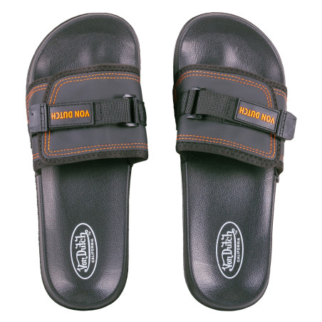 Paire de Claquettes réglables à scratch homme Malibu