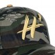 Casquette baseball homme H'echbone Camouflage Logo Or