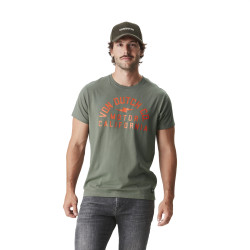 T-shirt homme col rond stretch avec imprimé Aki