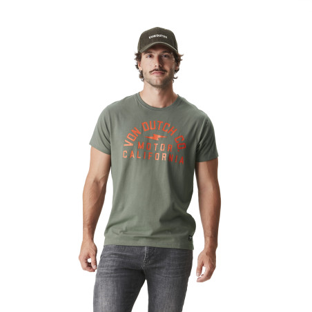 T-shirt homme col rond stretch avec imprimé Aki