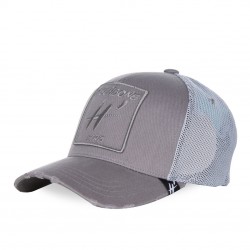 Casquette homme H'echbone Gris filet elastique Full