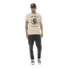 T-shirt homme col rond regular en coton print devant Brave