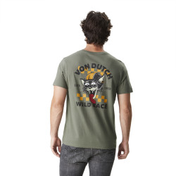 T-shirt homme col rond en jersey avec logo Cats