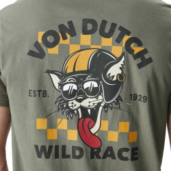 T-shirt homme col rond en jersey avec logo Cats